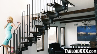 TabloidXXX.com - Aaliyah Love's deep throat challenge with a massive hard cock