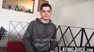 Adorable twink Ramino offered money in exchange of his sexy ass