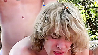Skinny twink sailor smokes and ass fucks his boyfriend