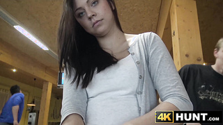 Angelic young babe paid to get banged for cuckold to see
