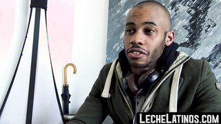 LecheLatinos.com - Muscular young Latino barebacked and fed cum for money in POV
