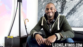 LecheLatinos.com - Muscular young Latino barebacked and fed cum for money in POV