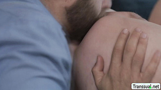 Lucky guy Jacob Coldwate fucks TS Jayne Calloways ass