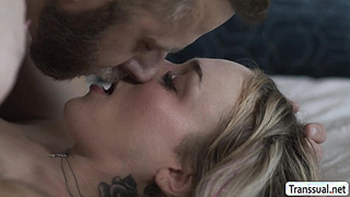 Lucky guy Jacob Coldwate fucks TS Jayne Calloways ass