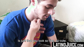 Attractive Maximiliano explodes gooey cum while getting rimmed