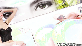 Tranny Cassidy Quinn wears diapers after spanking