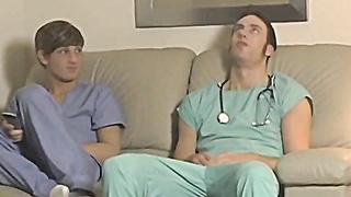 Hot twink Blake Bigalow gives passionate blowjob before sex