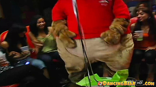 Natural tits babes licking whipped cream off strippers cock