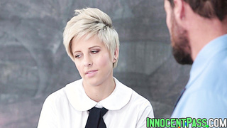 Blonde babe Makenna Blue yearns for massive tool to ride