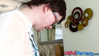 Seductive lingerie lady tricked into deepthroating big cock