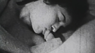 Classic MILF sucks dick before doggystyle retro fucking