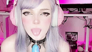 Exposed OnlyFans - Naughty Gamer Girl Amber Kawaii Creampies Her Pussy Solo