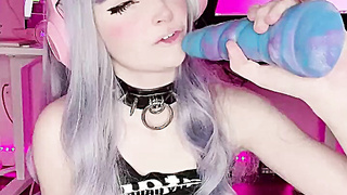 Exposed OnlyFans - Naughty Gamer Girl Amber Kawaii Creampies Her Pussy Solo