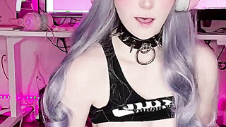 Exposed OnlyFans - Naughty Gamer Girl Amber Kawaii Creampies Her Pussy Solo