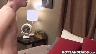 Strapping stepdaddy Brian Bonds fills the deepest part of my sweet ass with cream