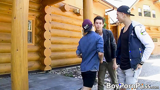 Jake is distracted by the sight of the horny twink Xavier