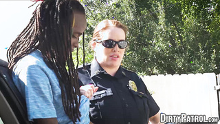 Luscious cop Maggie Green rides BBC after pussy buffet