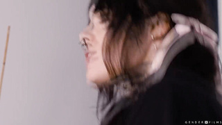 Lucky dude bareback fucks new TS roommate so hard