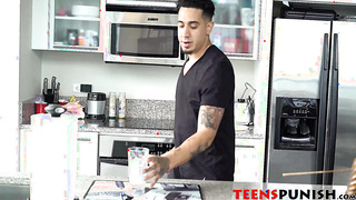 Annoying Becky Sins gets punished and fucked by a big dick