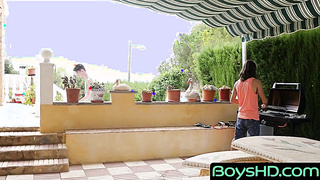 BoysHD.com - Gay dude takes huge cock up his ass raw from twink friend eagerly