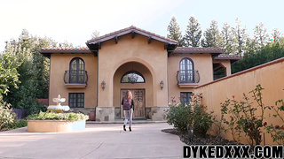 Busty MILF Lexi Luna strapon fucks cute teen Stoney Lynn