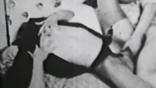 Classic porn video of couple having hardcore sex