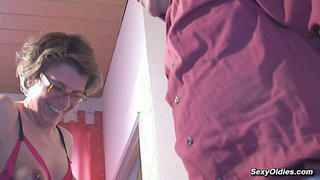 Old German couple on sex tape