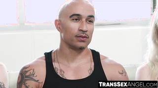 TransSexAngel.com - Lovely Nikki North's interview and fuck session with her mates