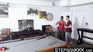 My cute stepson Troye Jacobs gave me a pool table so I gave him my yummy cum