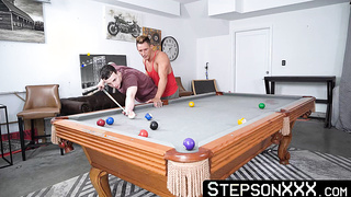 My cute stepson Troye Jacobs gave me a pool table so I gave him my yummy cum