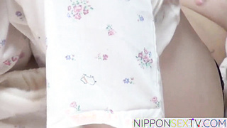NipponSexTV.com - Secret camera captures Japanese chick masturbating