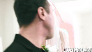 Best man bangs forbidden babe Bella Rolland before wedding