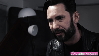 Goth stunner Katrina Jade riding cock at her workplace