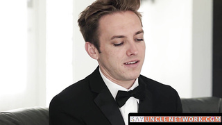SayUncleNetwork.com - Groom stepbro barebacked deep by his hung brother's massive cock