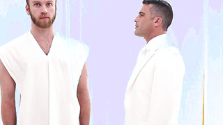 BoyMissionary.com - Beefy Mormon pastor raw fucks his hairy initiate before blessing him with a creampie