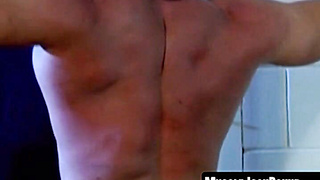 MuscleJockBound.com - Hunk with bound blue balls endures intense and erotic BDSM domination