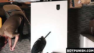 BoyPunish.com - Young perp's intense anal banging by an officer with a big, thick dick in a steamy scene