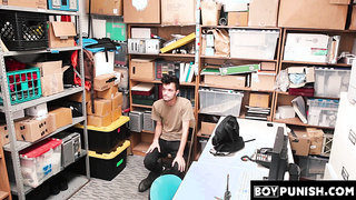 BoyPunish.com - Young perp's intense anal banging by an officer with a big, thick dick in a steamy scene