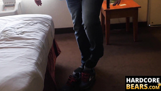 HardcoreBears.com - Hairy cub receives a raw ass pounding from a chubby bear stud