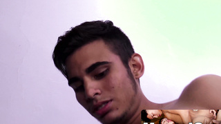 MachoIO.com - Young Latino men take turns blowing each others big dicks