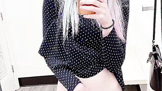 Exclusive Leaked OF - Amber Kawaii Is Such A Nympho As She Pussy Plays In The Changing Room