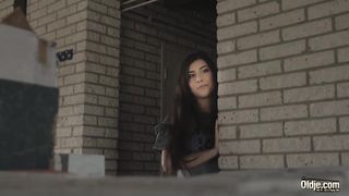 Milky hair elder stud plumbs teenager vulva so taut and youthfull