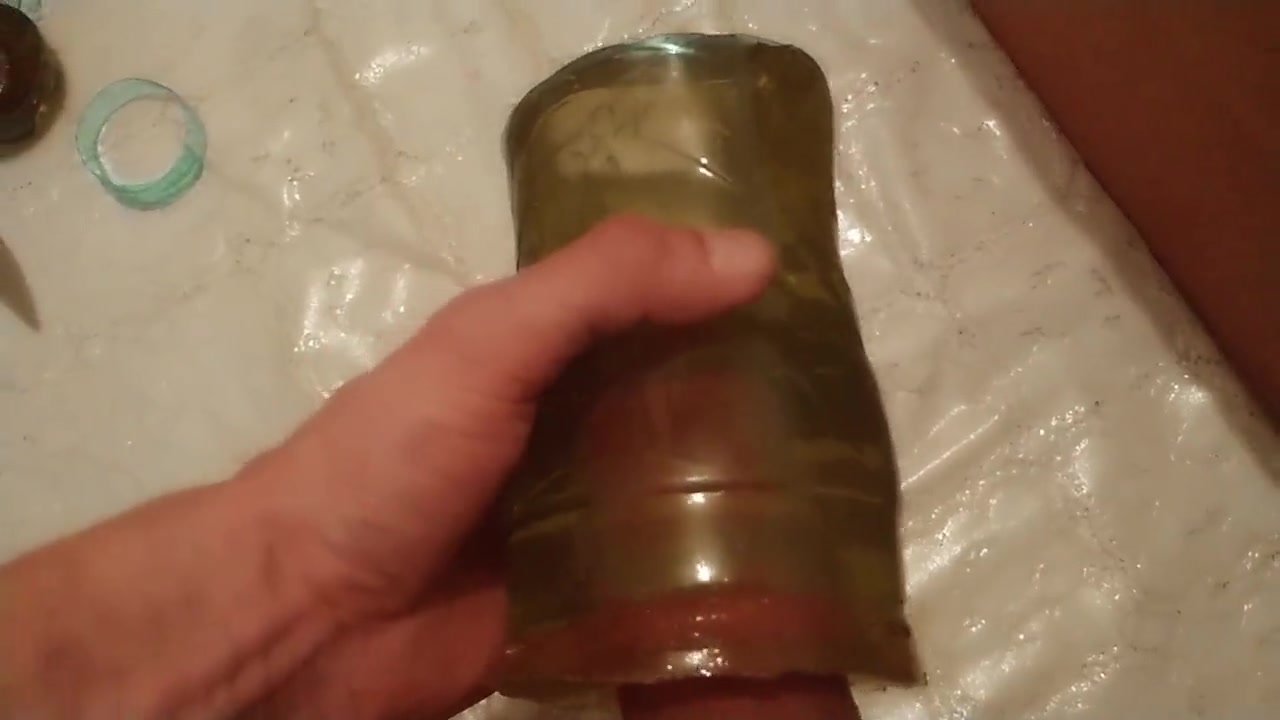 Test of Homemade Gelatin Silicone Cunt