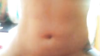 Female Top Railing Spunk-Pump and Toying with Big Ball Butter