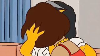 The Simpsons - 3 Lezzies Moms Smooching - Extended Super-Hot Episode