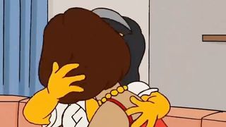 The Simpsons - 3 Lezzies Moms Smooching - Extended Super-Hot Episode