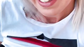 WTF downright ultra-kinky! Privately tugging in the garden