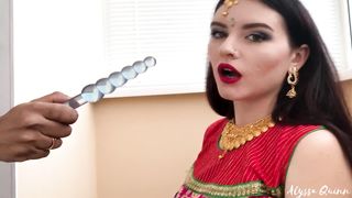 Indian Desi Bhabhi Alyssa Quinn gets Ravage & Drinks Phat Jizz(Hindi Audio)