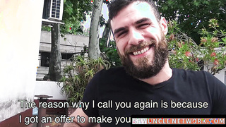 SayUncleNetwork.com - Bearded Latino's rough raw anal penetration by his lovers