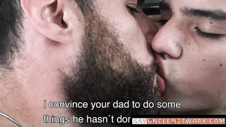 SayUncleNetwork.com - Bearded Latino's rough raw anal penetration by his lovers